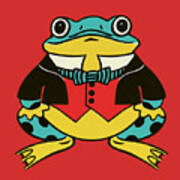 Dressed Frog Art Print