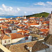 Dubrovnik - Aerial View From City Walls Art Print
