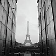 Eiffel Tower And Wall For Peace Art Print