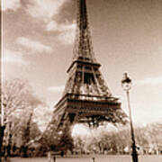 Eiffel Tower In Paris, France Art Print