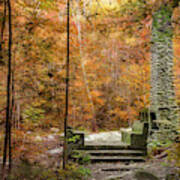 Elkmont Chimney Remains Art Print