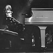 Elton John Sings At A Concert At Art Print