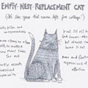 Empty Nest Replacement Cat Art Print