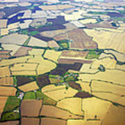 English Countryside Aerial View Art Print