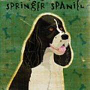 English Springer Spaniel (black And White) Art Print