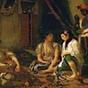 Eugene Delacroix / 'the Women Of Algiers -in Their Apartment-', 1834, Oil On Canvas, 180 X 229 Cm. Art Print