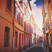 European Street Scenes Toulouse France Art Print