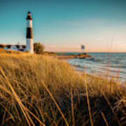 Evening At Big Sable Lighthouse Art Print