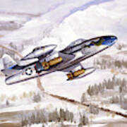 Lockheed F-80c Shooting Star Art Print