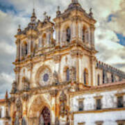 Facade Of The Monastery Of Alcobaca Art Print