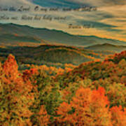 Fall Mountains Blessings Art Print