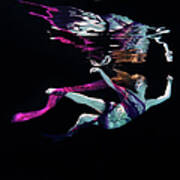 Female Dancer Floating Underwater Art Print