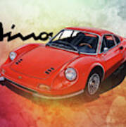 Ferrari Dino 246 Art Print