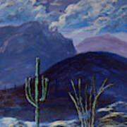 Finger Rock Evening, Tucson Art Print