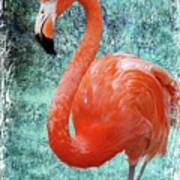 Flamingo Mosaic Art Print