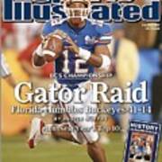 Florida Qb Chris Leak, 2007 Bcs National Championship Game Sports Illustrated Cover Art Print