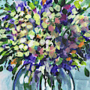 Flowers Bouquet Summer Explosion Floral Impressionism Art Print