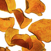 Flying Sweet Potato Chips Art Print