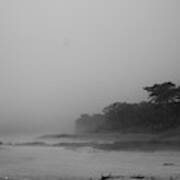 Foggy Beach Art Print