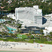 Fontainebleau Miami Beach Aerial Art Print