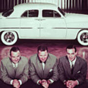 Ford Brothers With One Of Their Cars Art Print