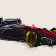 Formula1 Mclaren Mp4 30 Draw Art Print
