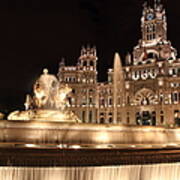 Fountain & City Hall Plaza De Cibeles Art Print