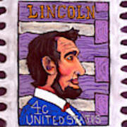 Four Cent Lincoln Art Print