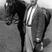 Franklin D. Roosevelt With His Horse Art Print