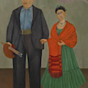 Frida And Diego Rivera Art Print