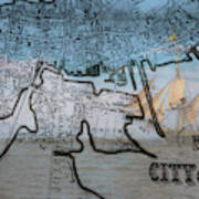 Friendship Of Salem On Salem Map Art Print
