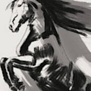 Rising Horse Art Print