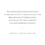 Gabriel Garcia Marquez Quote 02 - Typewriter - Minimal, Modern, Classy, Sophisticated Art Prints Art Print