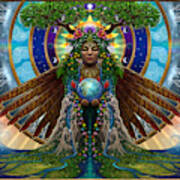 Gaia Sacred System Art Print