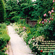 Garden Walk 1994 Proverbs 3 Vs 5 To 6 Ed A Art Print