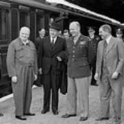 General Eisenhower And Colleagues Art Print