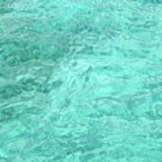 Gentle Turquoise Waters Of The Caribbean Sea Art Print