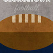 Georgetown College Football Team Vintage Retro Poster Art Print