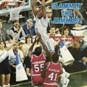 Georgetown University Michael Graham, 1984 Ncaa National Sports Illustrated Cover Art Print