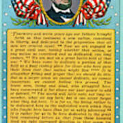 Gettysburg Address By Abraham Lincoln Art Print