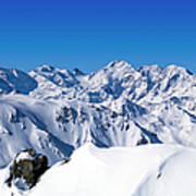 Glacier Pizzo Bernina 4049 Mt Art Print