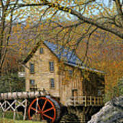 Glade Creek Grist Mill I Beckley, Wv Art Print