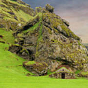 Gnome House Southern Iceland Art Print