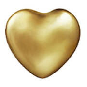 Gold Heart Art Print