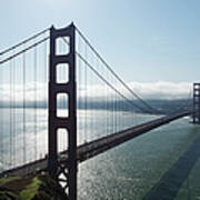 Golden Gate Bridge, Backlit Art Print