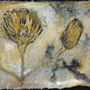 Goldenrod Fossil Art Print