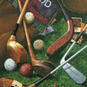 Golf Antiques Art Print