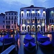 Gondolas, Venice, Italy Art Print