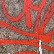 Graffiti Grunge Concrete Art Print