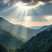 Great Smoky Mountains Tn Smoky Mountain Spotlight Art Print